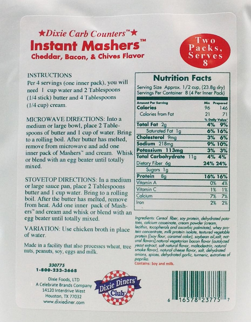 Dixie USA Carb Counters Instant Mashers