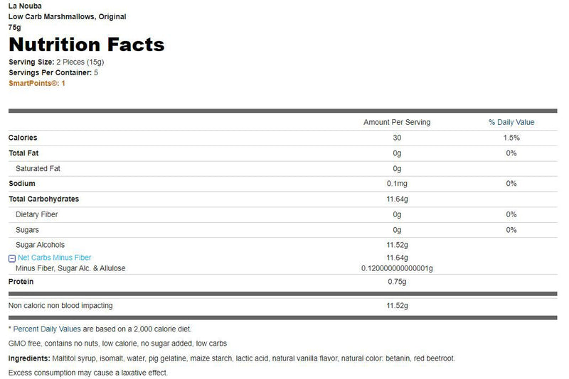 La Nouba Low Carb Marshmallows