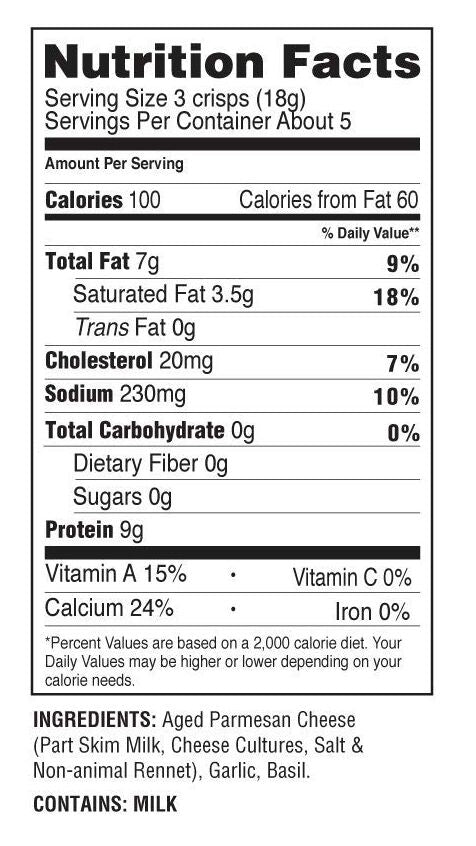 ParmCrisps Oven-Baked Parm Crisps