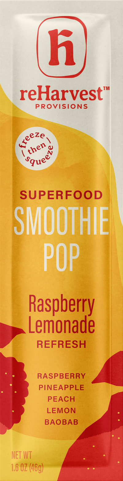 reHarvest Provisions Smoothie Pops - Raspberry Lemonade 