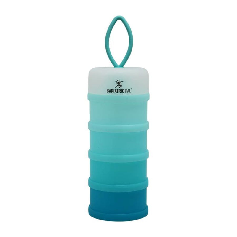 4 Compartment Detachable, Stackable, and Portion Controlled Food & Powder Storage Containers by BariatricPal 