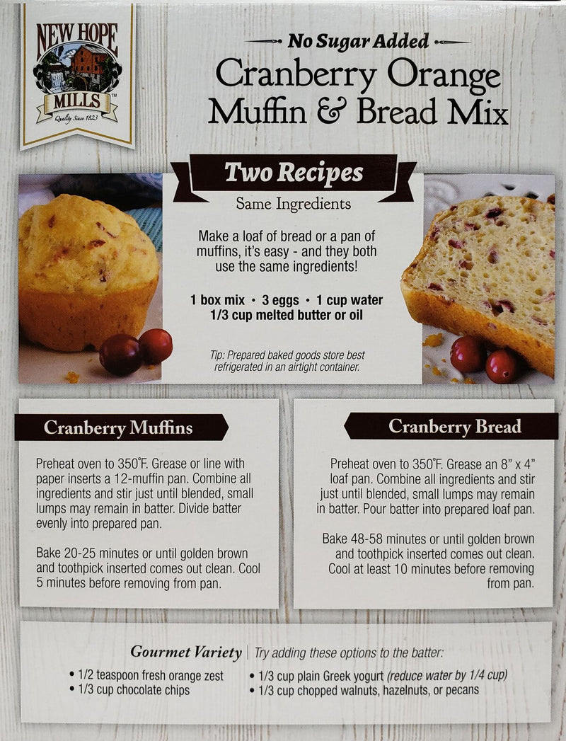 New Hope Mills No Sugar Added Muffin & Bread Mix