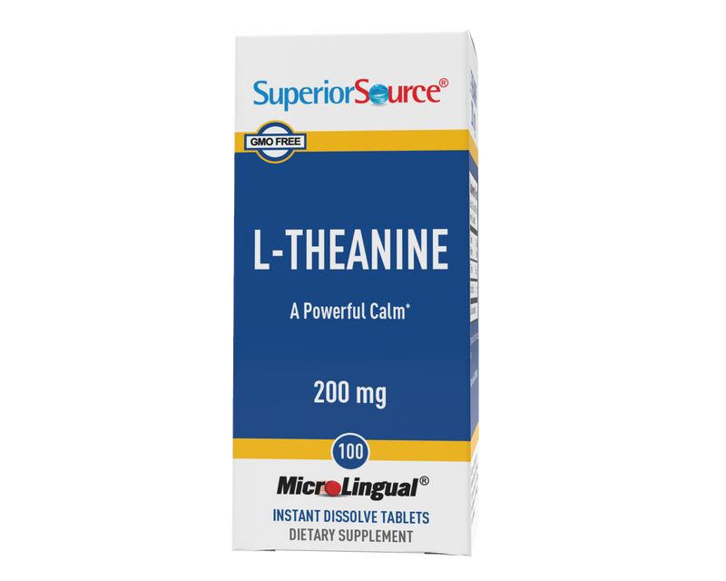 Superior Source L-Theanine 200 mg MicroLingual® Instant Dissolve Tablets 