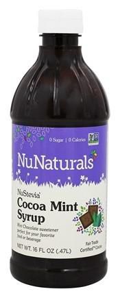NuNaturals NuStevia Cocoa Mint Syrup 16 fl oz. 