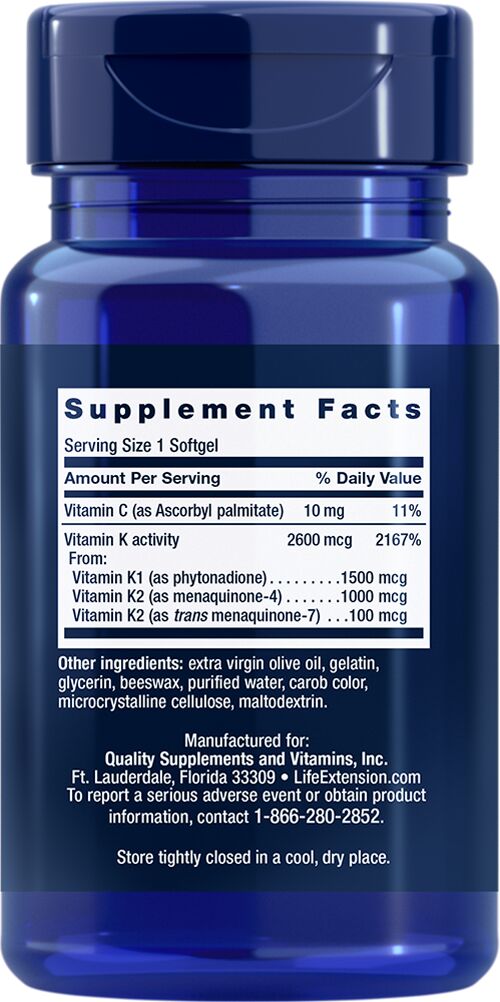 Life Extension Super K 90 softgels 