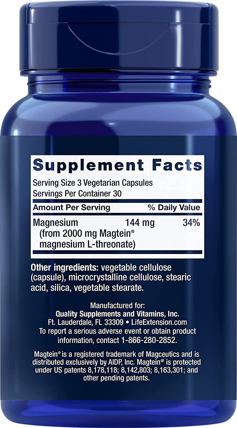 Life Extension Neuro-Mag Magnesium L-Threonate 90 vegetarian capsules 