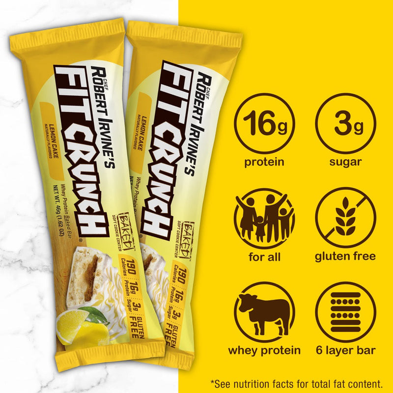 Robert Irvine's Fit Crunch Snack Size Whey Protein Baked Bar