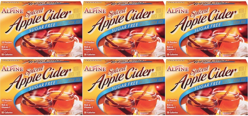 Alpine Cider Sugar Free Spiced Apple Cider 10 pouches 