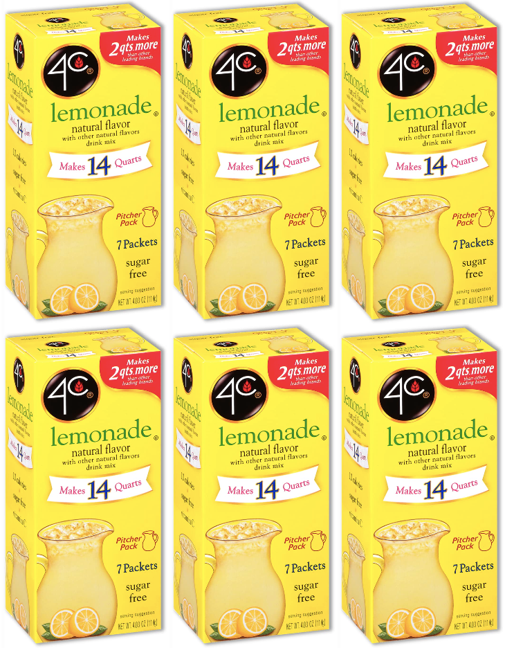 4C Sugar Free Drink Mix Pitcher Pack (7 Packets) 