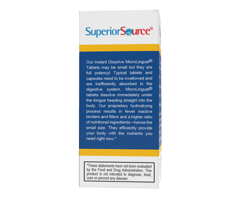 Superior Source Extra Strength Melatonin 25mg MicroLingual® Instant Dissolve Tablets 