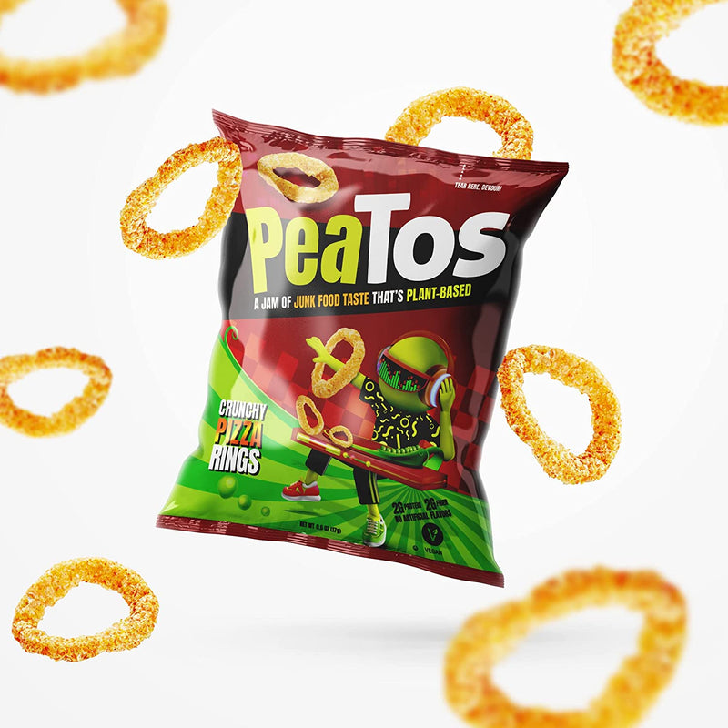 Peatos Vegan Crunchy Rings, 3 oz