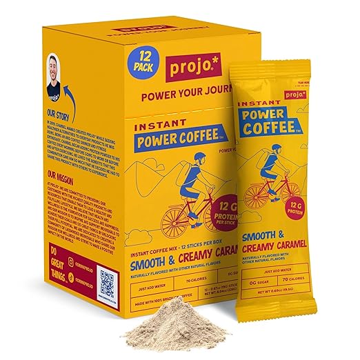 Projo* Instant Power Coffee with Protein - Grab and Go!