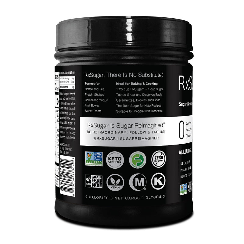 RxSugar Allulose Sugar Canister