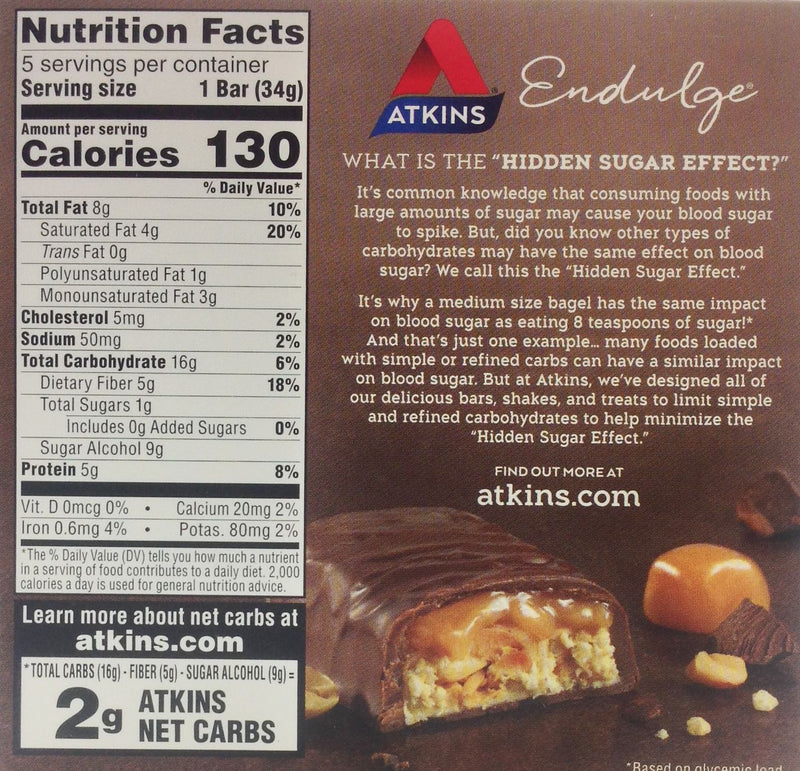 Atkins Nutritionals Endulge Candy Bars