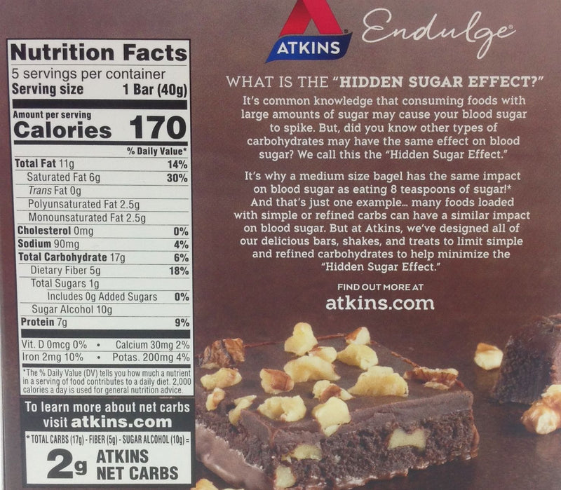 Atkins Nutritionals Endulge Candy Bars