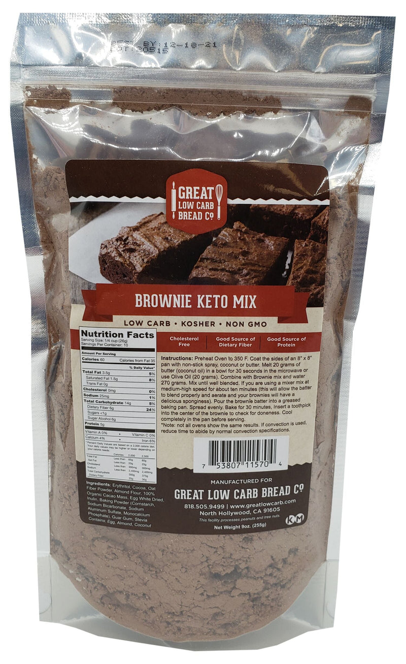 Great Low Carb Bread Company Brownie Keto Mix 9 oz 