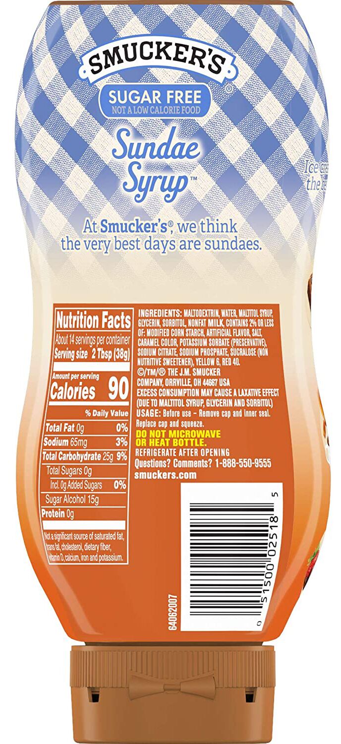 Smuckers Sugar Free Sundae Syrup