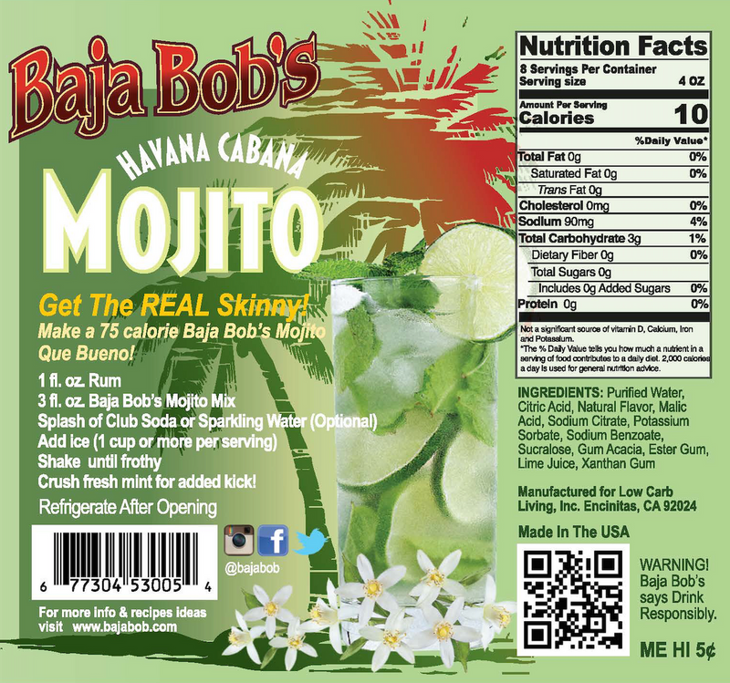 Baja Bob's Mojito Mix - Havana Cabana 32 fl oz 