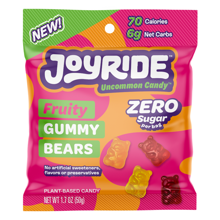 Joyride Zero Sugar Fruity Gummy Bears 1.7 oz