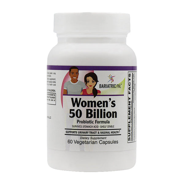 Women’s Prebiotic & Probiotic 50 Billion CFU Vaginal, Urinary Tract & Digestive Health Capsules by BariatricPal 