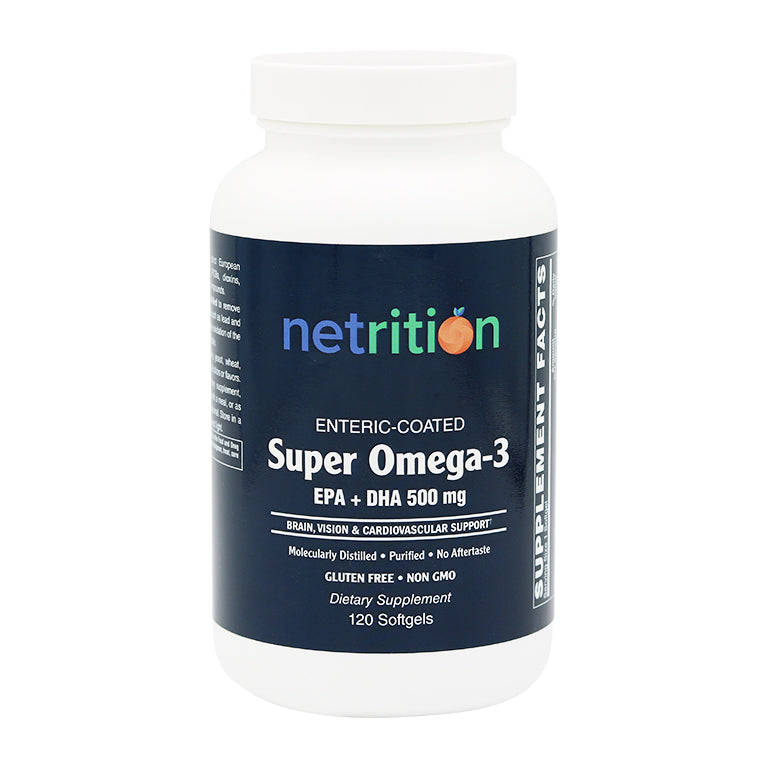 Enteric Coated Super Omega-3 Softgels 120's by Netrition