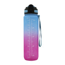 Hydrate & Inspire 32oz Motivational Water Bottle by BariatricPal - With Built-In Straw