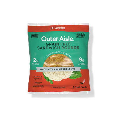 Outer Aisle Cauliflower Sandwich Rounds