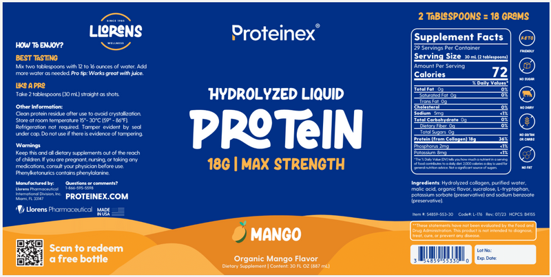 Proteinex 18g Liquid Protein - Available in 7 Flavors!