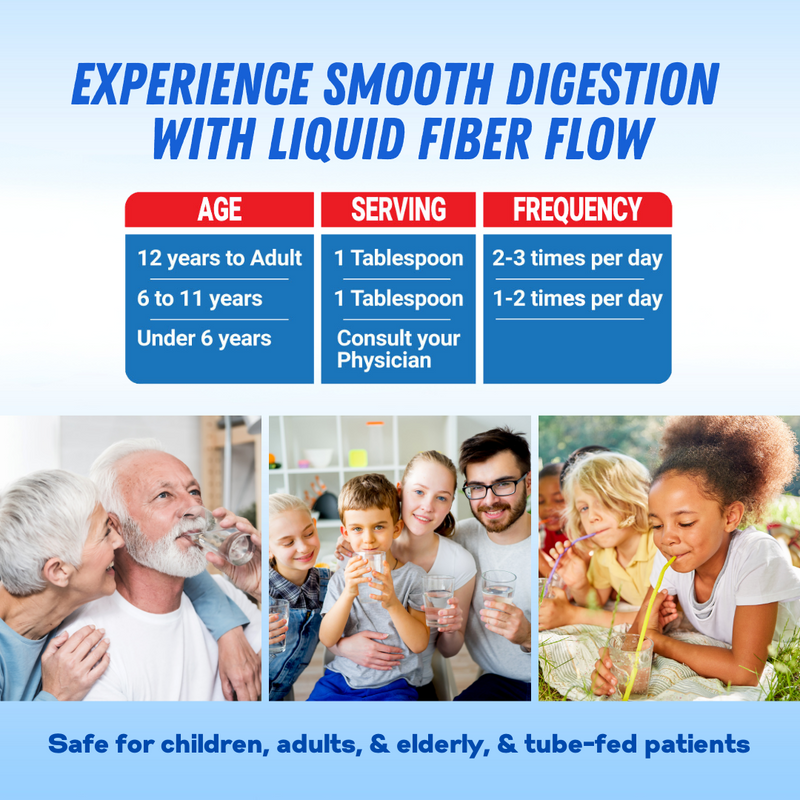 Liquid Fiber Flow® Liquid Fiber Supplement 1oz Packets by Nutritional Designs