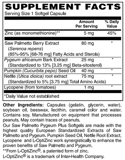 Saw Palmetto Pygeum Plus Softgel by Netrition