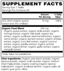 Whole Food Zinc 15mg Tablet by BariatricPal - USDA Organic and Vegan Certified