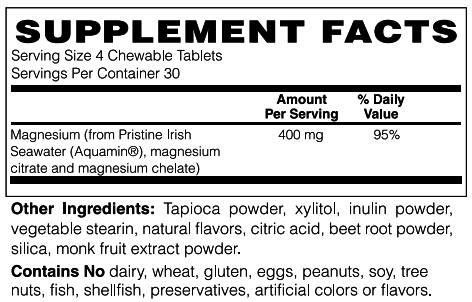 Triple Source Magnesium Chewable (Berry Lemonade) by BariatricPal - Optimize Muscle, Boost Relaxation & Balance Your Body