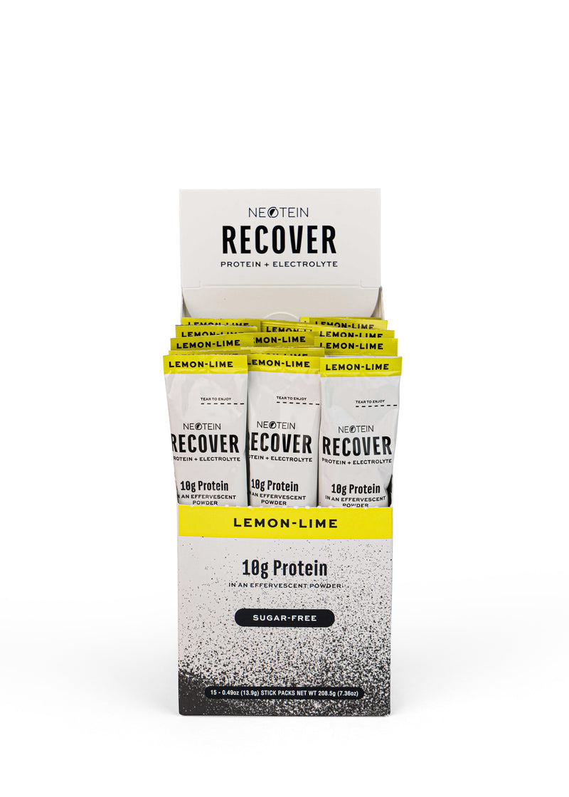 NeoTEIN Recover Collagen Protein + Electrolyte Powder,  Lemon-Lime