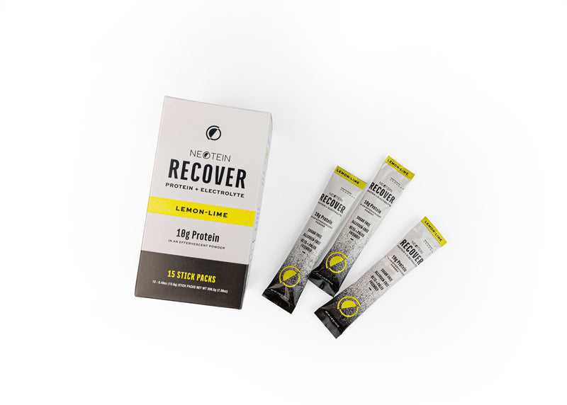 NeoTEIN Recover Collagen Protein + Electrolyte Powder,  Lemon-Lime