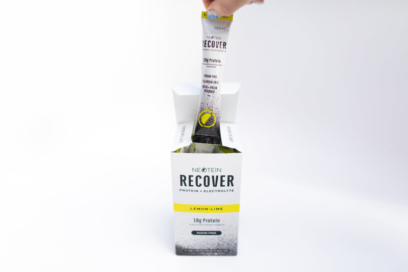 NeoTEIN Recover Collagen Protein + Electrolyte Powder,  Lemon-Lime