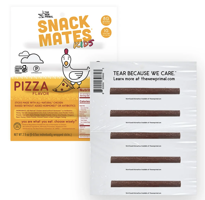 The New Primal Snack Mates Meat Sticks (5 Mini Sticks)