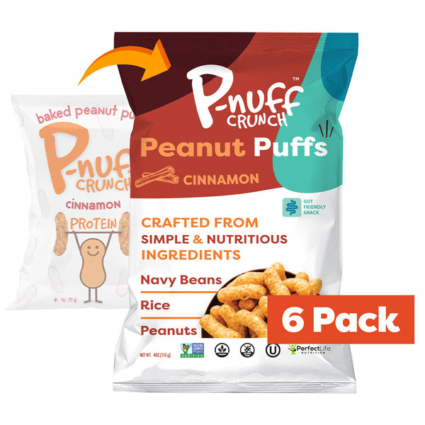 Baked Peanut Puff Snack by P-Nuff Crunch - Cinnamon 