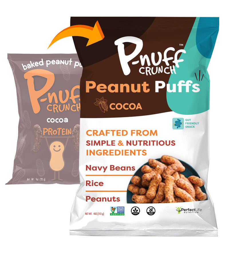 Baked Peanut Puff Snack by P-Nuff Crunch - Cocoa 