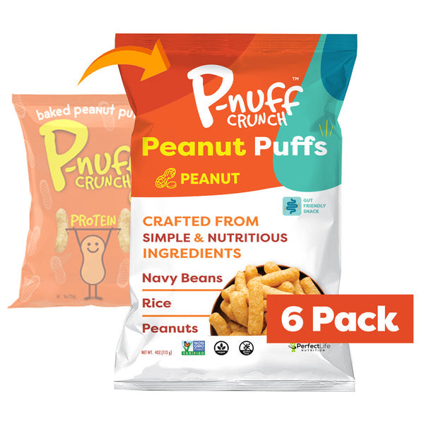 Baked Peanut Puff Snack by P-Nuff Crunch - Classic Roasted Peanut 