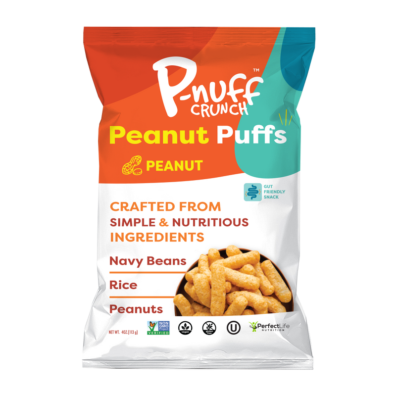 Baked Peanut Puff Snack by P-Nuff Crunch - Classic Roasted Peanut 