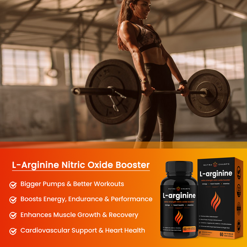 L-Arginine Capsules by NutraChamps 