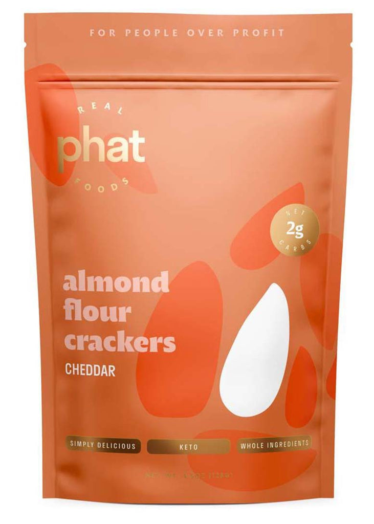 Almond Flour Crackers by Real Phat Foods (4.5 oz)