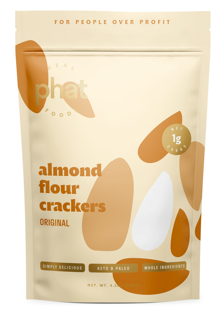 Almond Flour Crackers by Real Phat Foods (4.5 oz)