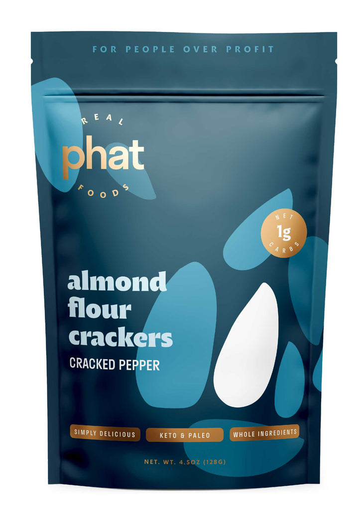 Almond Flour Crackers by Real Phat Foods (4.5 oz)