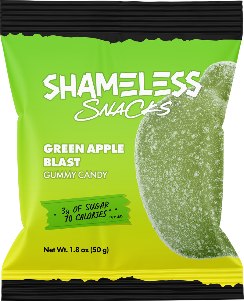 Gummy Candy by Shameless Snacks - Green Apple Blast 