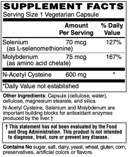 NAC - N-acetyl-L-cysteine by Netrition 