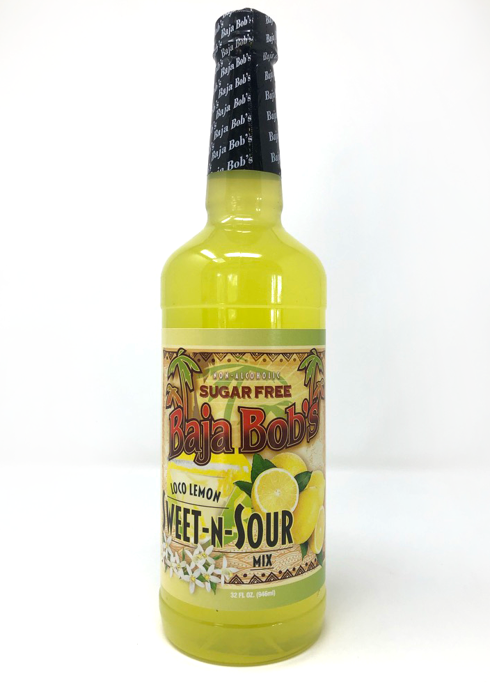 Baja Bob's Sweet-n-Sour Mix - Loco Lemon 32 fl oz 