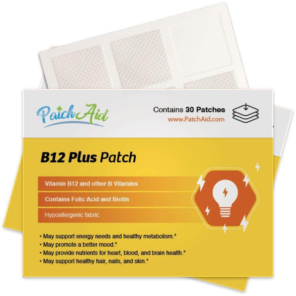 B12 Energy Plus Vitamin Patch by PatchAid - 30 Day Supply - Vitamin Patch