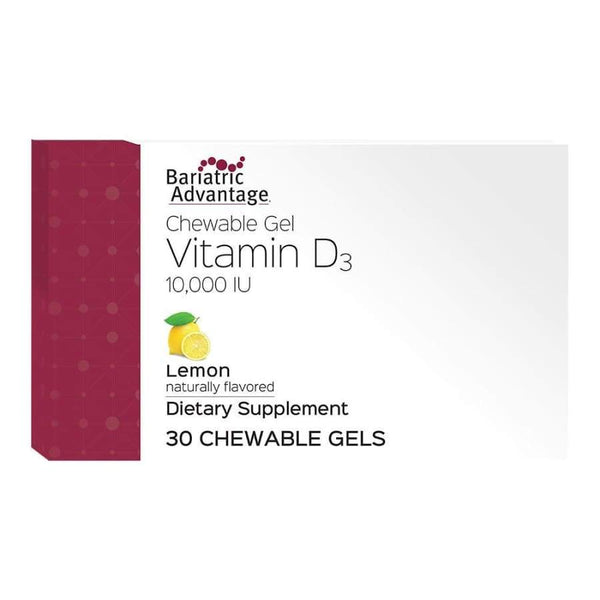 Bariatric Advantage Vitamin D3 Gels 10,000 IU - Lemon Flavored 
