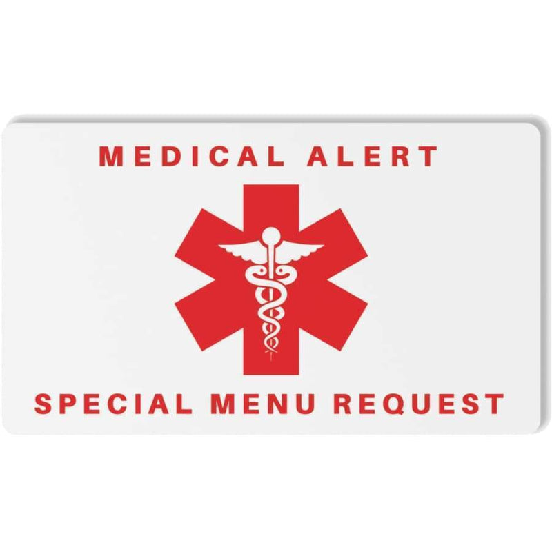 Bariatric Patient Restaurant Special Menu Request Card 2.0 - Restaurant Card